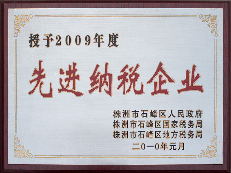 2009年納稅先進(jìn)企業(yè)